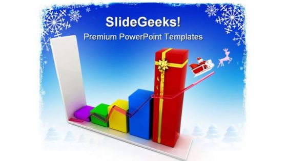 Sales Graph Christmas PowerPoint Themes And PowerPoint Slides 0611