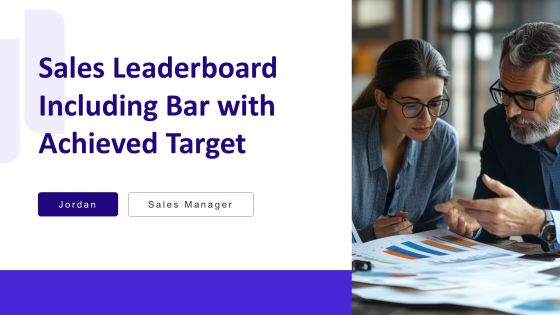Sales Leaderboard Including Bar With Achieved Target PPT Demonstration AT