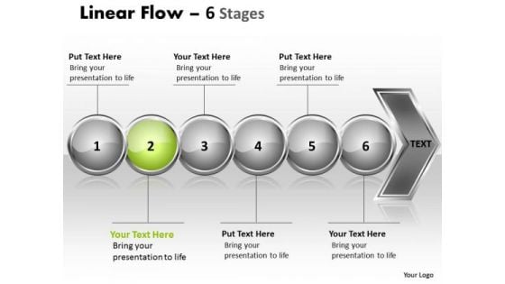 Sales PowerPoint Template Continuous Illustration Of 6 Issues Image