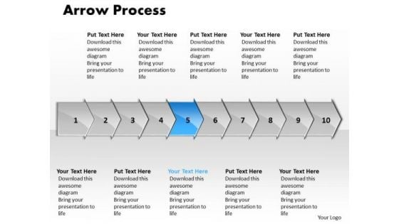 Sales Ppt Arrow Process 10 Phase Diagram Business Strategy PowerPoint 6 Design