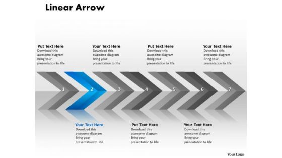 Sales Ppt Background Linear Arrows 7 Stages Business Communication PowerPoint 3 Image