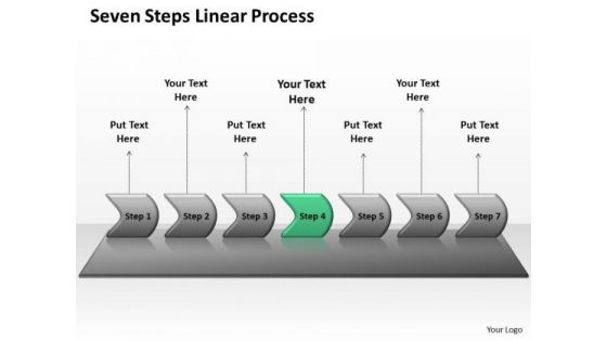 Sales Ppt Background Seven PowerPoint Slide Numbers Linear Process 5 Image