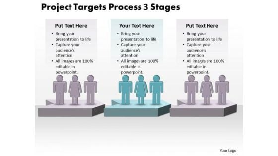 Sales Ppt Project Targets Process 3 Power Point Stage Business Plan PowerPoint Graphic