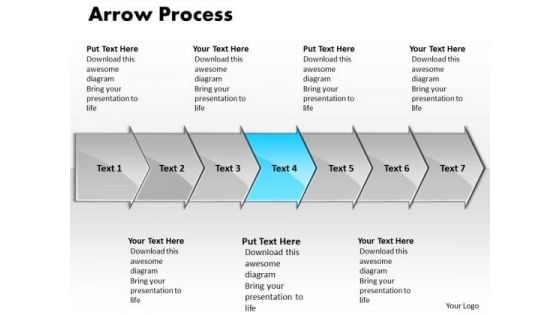 Sales Ppt Template Arrow Process 7 State Diagram Business Plan PowerPoint 5 Graphic