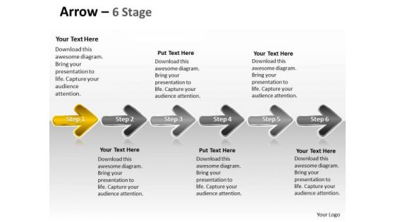 Sales Ppt Template Linear Abstraction By 6 Arrows Project Management PowerPoint 2 Design