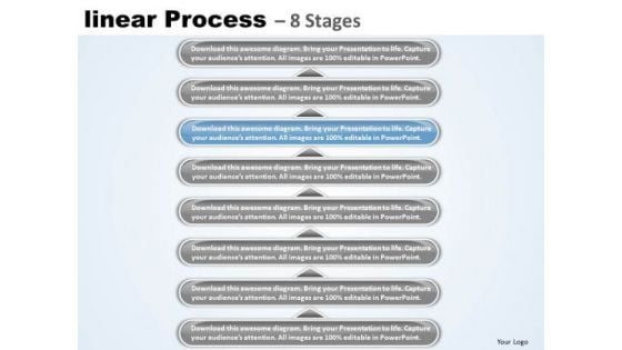 Sales Ppt Theme Linear Process 8 State Diagram Business Management PowerPoint 7 Design