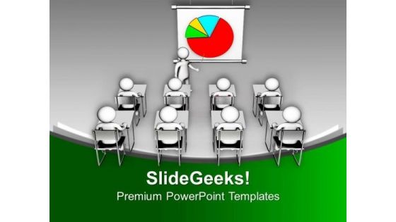 Sales Result Display By Pie Chart PowerPoint Templates Ppt Backgrounds For Slides 0713