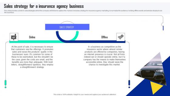 Sales Strategy For A Insurance Agency Business Automobile Insurance Agency Brochure Pdf