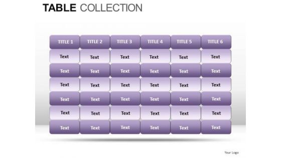 Sales Table Collection PowerPoint Slides And Ppt Diagram Templates