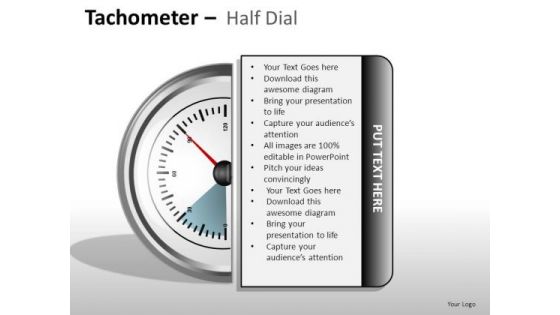 Sales Tachometer Half Dial PowerPoint Slides And Ppt Diagram Templates