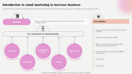 Salon Marketing Plan To Optimize Introduction To Email Marketing To Increase Strategy SS V