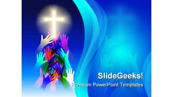 Salvation Religion PowerPoint Template 0610