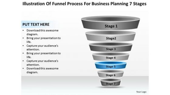 Sample Business PowerPoint Presentation For Planning 7 Stages Ppt Slides