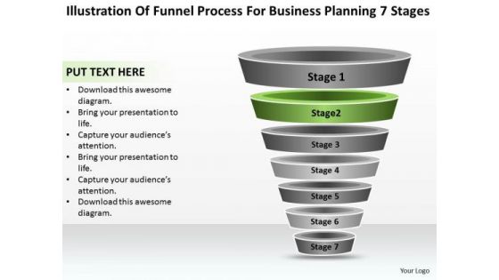 Sample Business PowerPoint Presentation For Planning 7 Stages Templates
