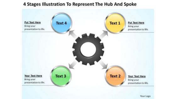 Sample Business PowerPoint Presentation To Represent The Hub And Spoke Slides