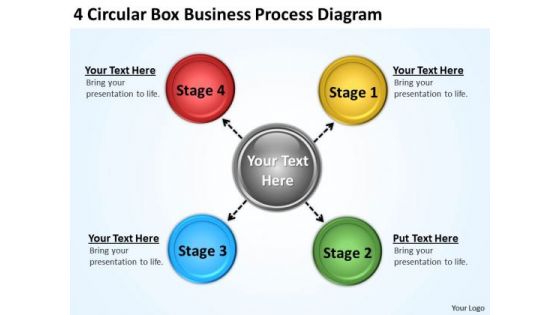 Sample Business Process Flow Diagram PowerPoint Templates