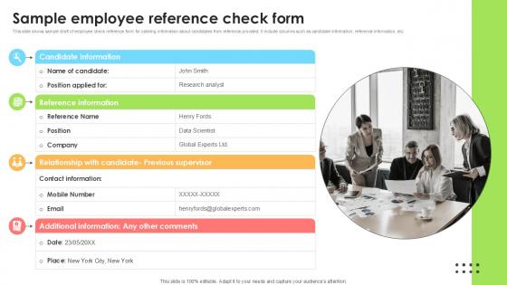 Sample Employee Reference Check Employee Attraction And Competency Ppt Template Sample Employee Reference Check Employee Attraction And Competency Ppt Template