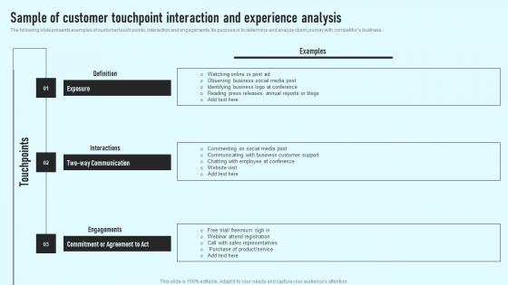 Sample Of Customer Touchpoint Interaction And Experience Analysis Comprehensive Guide Background Pdf