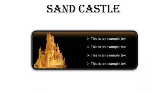 Sand Castle Beauty PowerPoint Presentation Slides R