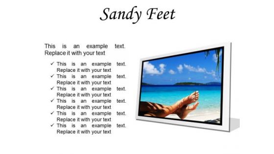 Sandy Feet Nature PowerPoint Presentation Slides F