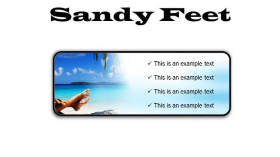 Sandy Feet Nature PowerPoint Presentation Slides R