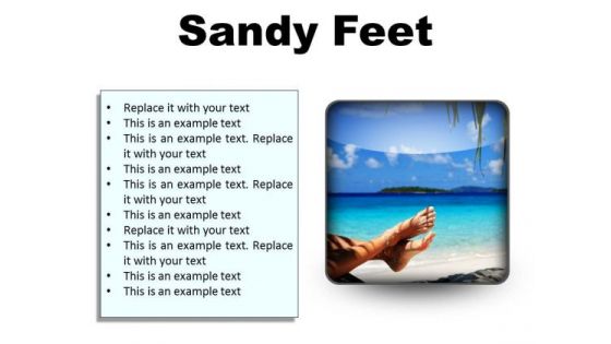 Sandy Feet Nature PowerPoint Presentation Slides S