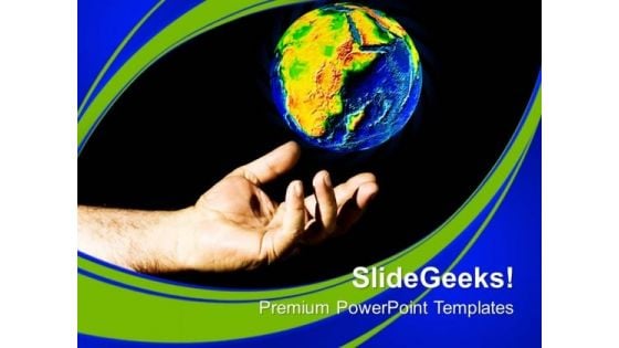 Save Earth Globe Environement PowerPoint Templates Ppt Backgrounds For Slides 0113