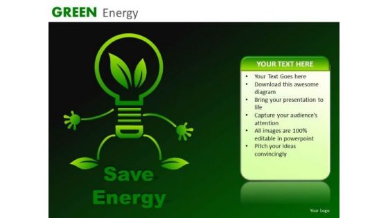 Save Energy PowerPoint Templates Green Energy Ppt Slides