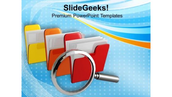 Save Important Files PowerPoint Templates Ppt Backgrounds For Slides 0713