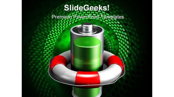 Saving Battery Power Technology PowerPoint Themes And PowerPoint Slides 0511