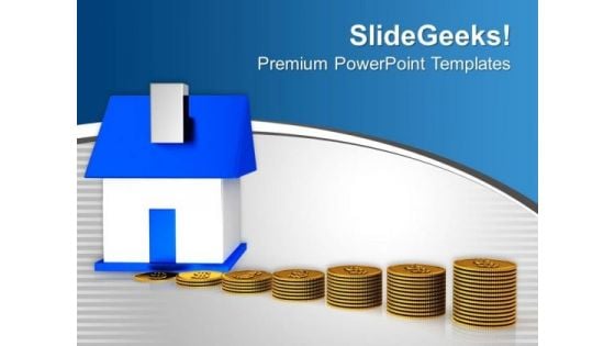 Savings For Buying A Home PowerPoint Templates Ppt Backgrounds For Slides 0213 Savings For Buying A Home PowerPoint Templates Ppt Backgrounds For Slides 0213