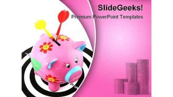 Savings On Target Finance PowerPoint Templates And PowerPoint Backgrounds 0311