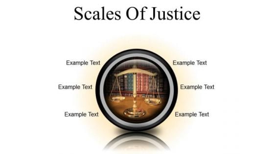 Scales Of Justice Law PowerPoint Presentation Slides Cc