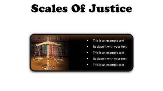 Scales Of Justice Law PowerPoint Presentation Slides R