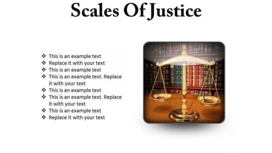 Scales Of Justice Law PowerPoint Presentation Slides S