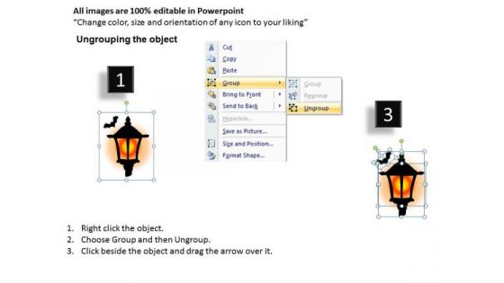 Scary Halloween Icons PowerPoint Image Clipart Slides