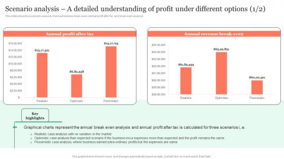 Scenario Analysis A Detailed Understanding Of Profit Dinsurance Business Plan Portrait Pdf