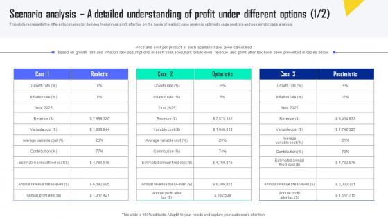 Scenario Analysis A Detailed Understanding Of Profit Under Automobile Insurance Agency Themes Pdf