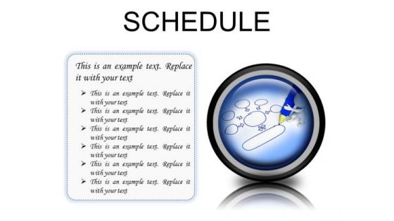 Schedule Business PowerPoint Presentation Slides Cc