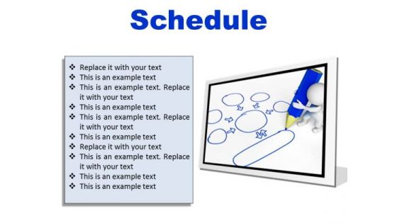 Schedule Business PowerPoint Presentation Slides F