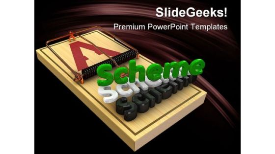 Scheme Trap Business PowerPoint Themes And PowerPoint Slides 0411