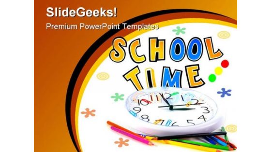 School01 Time Education PowerPoint Template 1110 School01 Time Education PowerPoint Template 1110