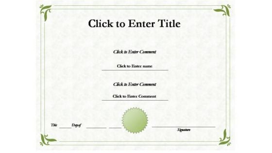School Award Certificate PowerPoint Templates