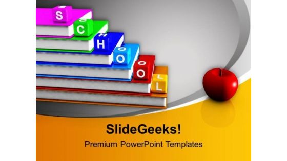 School Blocks And Books Education PowerPoint Templates Ppt Background For Slides 1112