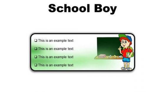 School Boy Children PowerPoint Presentation Slides R