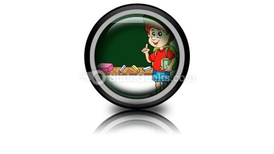 School Boy PowerPoint Icon Cc