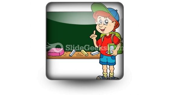 School Boy PowerPoint Icon S