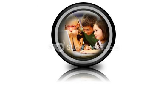 School Students Ppt Icon For Ppt Templates And Slides Cc