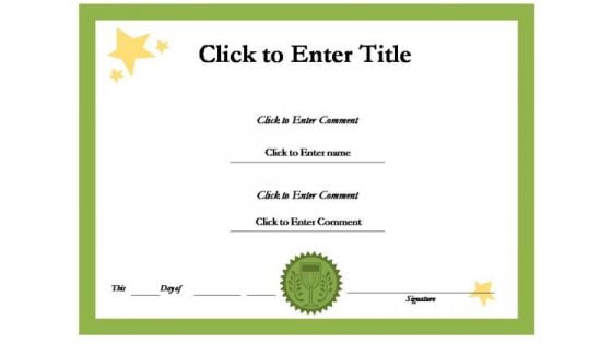 School Success Certificate PowerPoint Templates School Success Certificate PowerPoint Templates