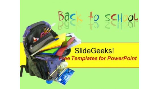 Back to School Children PowerPoint Template